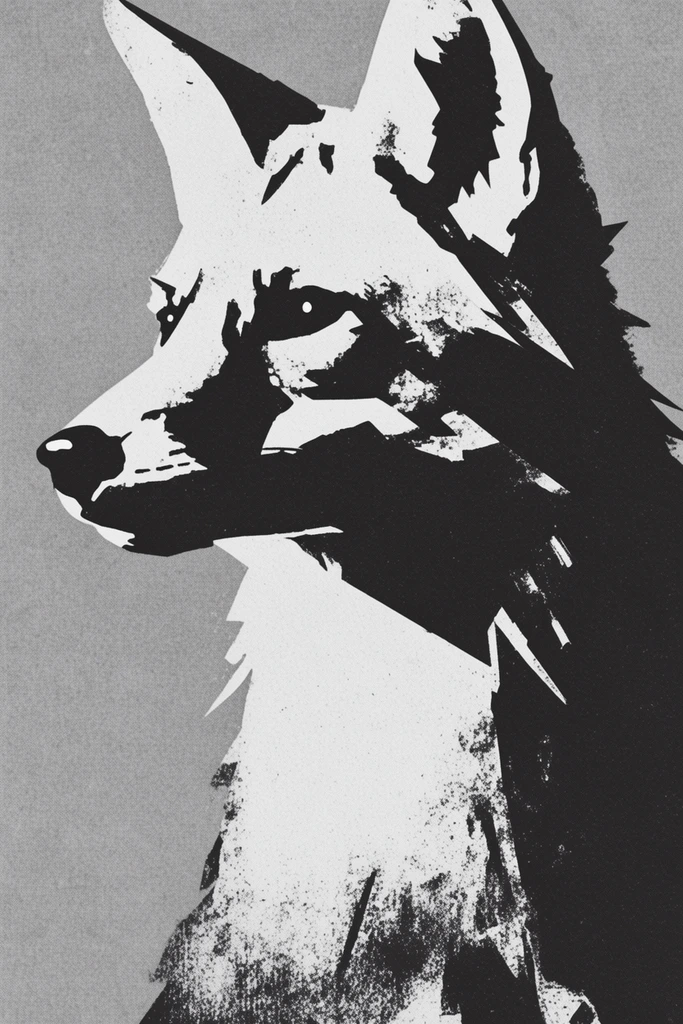 Analog Gritty Noir style AI image example 3