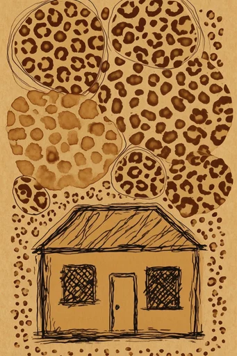 Tactile Analog Printmaker style reference image — high-contrast silhouette