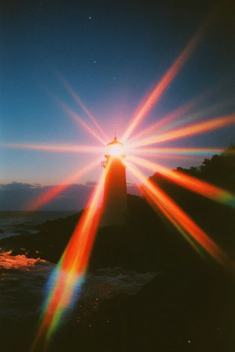 Cinematic Nocturnal Prism style reference image — soft focus dreamcore