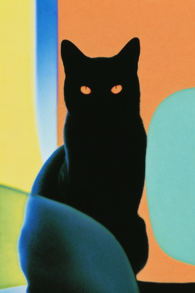 Neon Surreal Noir style AI image example 3