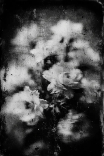 Decayed Spectral Gothic style reference image — chemical staining