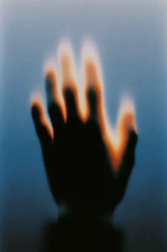 Spectral Twilight Noir style reference image — analog film grain