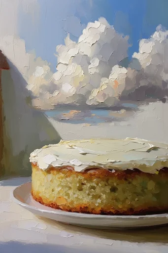 Textured Impasto Landscapes style reference image — thick palette knife texture