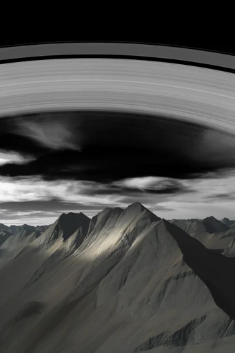 Monochrome Algorithmic Void style reference image — stark monochrome minimalism