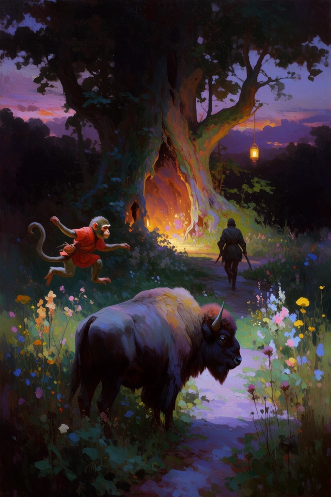 Luminous Mystical Narrative style AI image example 3