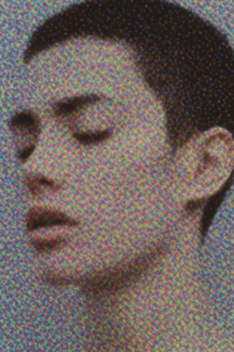 Chromatic Glitch Synthesis style reference image — halftone noise