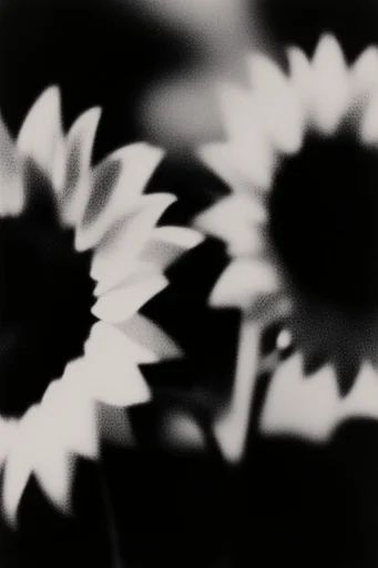 Gritty Monochromatic Noir style reference image — soft-focus noir