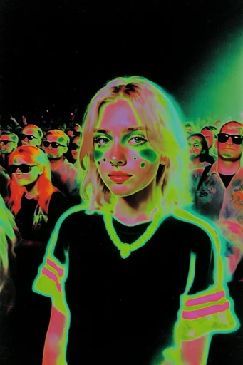 Acidic Cyber-Zine Punk style reference image — cyberpunk zine aesthetic
