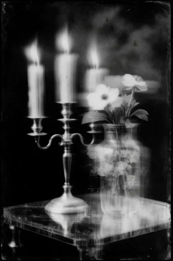 Spectral Analog Gothic style reference image — analog film grain
