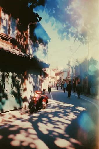 Ethereal Analog Dreamscape style reference image — double exposure