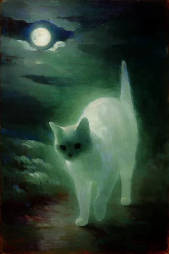 Luminous Nocturnal Tonalism style reference image — chiaroscuro lighting