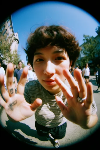 Vivid Fisheye Nostalgia style reference image — chromatic aberration