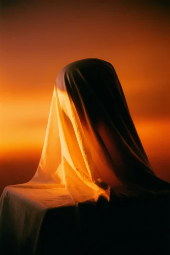 Cinematic Amber Chiaroscuro style reference image — dramatic rim lighting