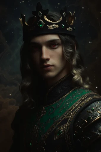Celestial Emerald Opulence moodboard — generate AI images in this style