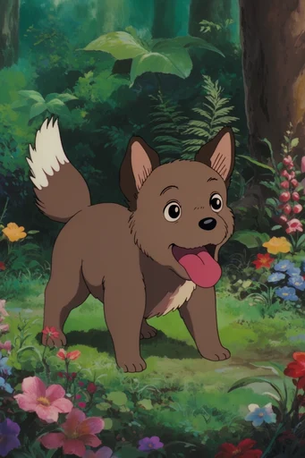 Nostalgic Forest Anime style reference image — organic earth tones