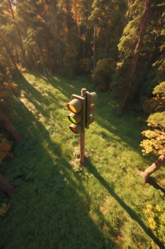 Biophilic Aerial Surrealism style reference image — futuristic nature integration