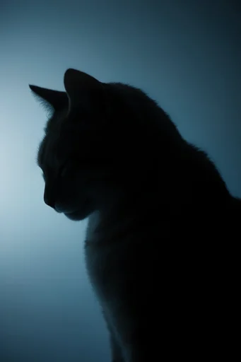 Monochromatic Cyan Nocturne style reference image — minimalist composition