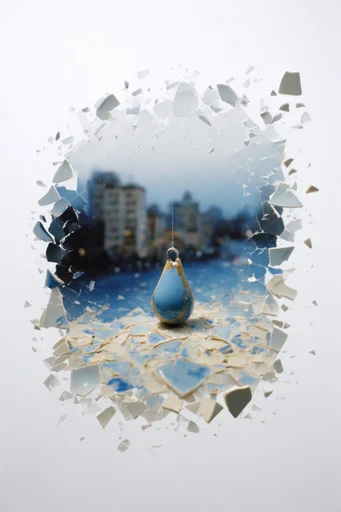 Minimalist Surrealist Editorial style reference image — clean composition