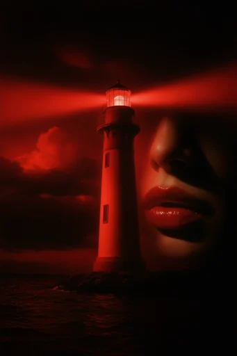 Crimson Noir Spectral style reference image — spectral distortion