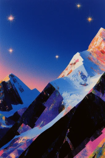 Retro-Surrealist Neon Dreamscape style reference image — 1980s sci-fi airbrush
