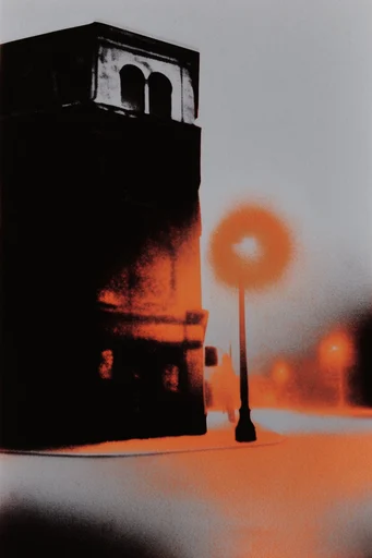 Thermal Noir Graphicism style reference image — high-contrast chiaroscuro