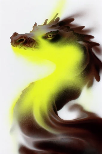 Radioactive Minimalist Blur style reference image — stark white background