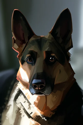 Cinematic Angular Noir style reference image — volumetric shading