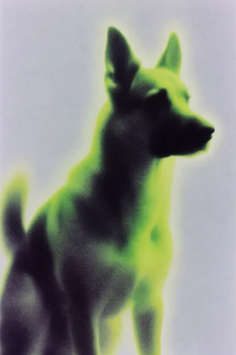 Toxic Spectral Minimalism style reference image — ethereal airbrush effect