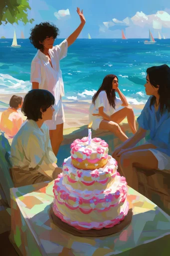 Vibrant Painterly Landscapes style reference image — expressive texture