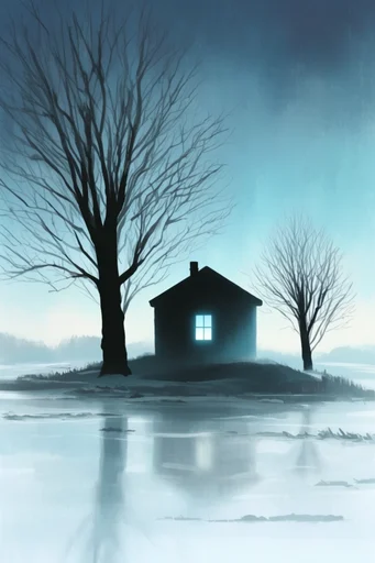 Atmospheric Monochromatic Minimalism style reference image — clean graphic lines