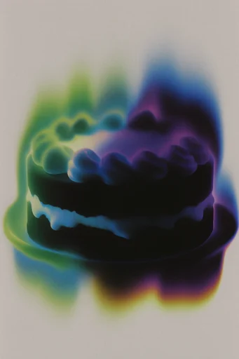 Ethereal Thermal Aura style reference image — stark dark silhouette