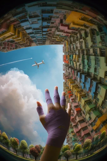 Vertiginous Brutalist Surrealism style reference image — brutalist megastructure