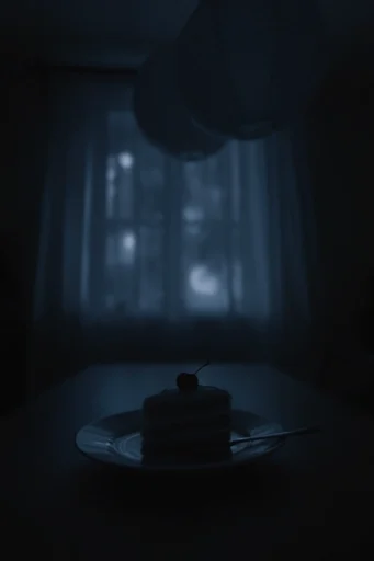 Nocturnal Cyan Melancholia style reference image — liminal space