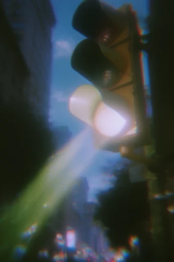 Luminescent Analog Dreamscape style reference image — chromatic aberration