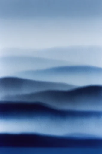 Ethereal Cobalt Minimalism style reference image — atmospheric gradients
