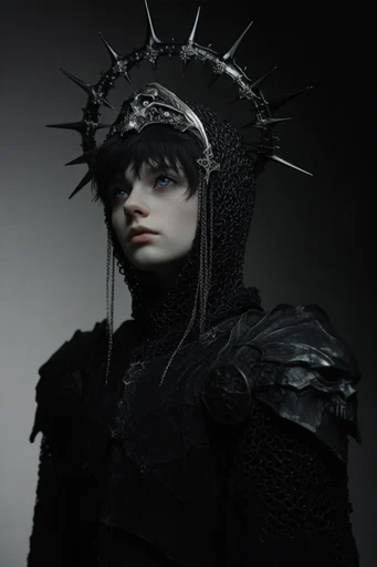 Sacred Gothic Opulence style reference image — dark fantasy portrait