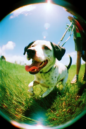 Saturated Spherical Nostalgia style reference image — analog light leaks