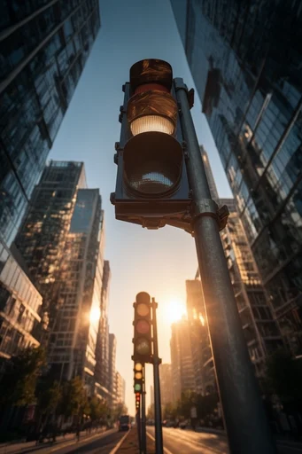 Monolithic Urban Vertigo style reference image — symmetrical architectural framing