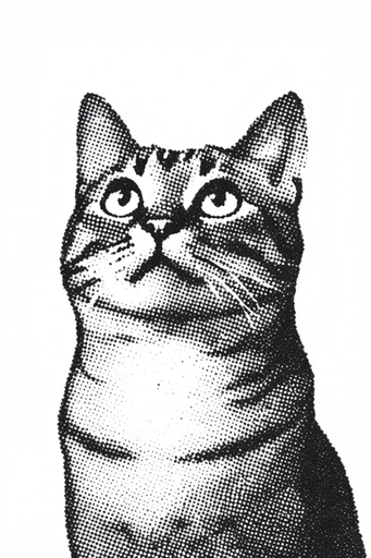 Gritty Halftone Noir style reference image — distressed film grain