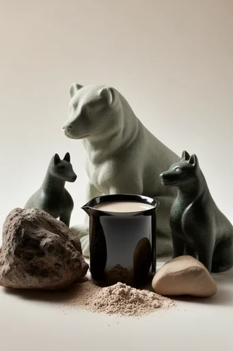 Tactile Earthy Minimalism style AI image example 3