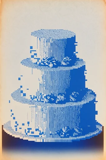 Digital Risograph Minimalism style reference image — risograph print texture