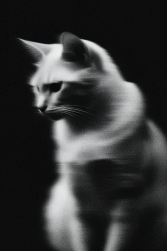 Kinetic Noir Spectralism style reference image — ghostly portraiture