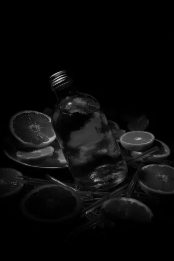 Monochrome Chiaroscuro Minimalism style reference image — chiaroscuro lighting