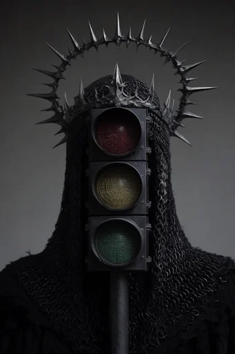 Sacred Gothic Opulence style reference image — chiaroscuro lighting