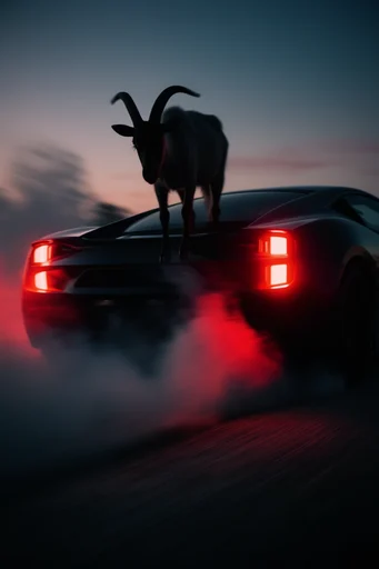 Cinematic Nocturnal Crimson style AI image example 3