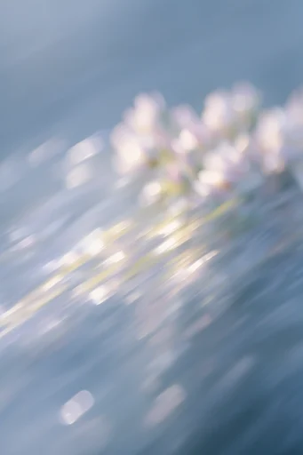 Ethereal Blue Motion style reference image — scratched film texture