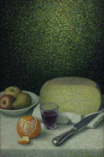 Ethereal Pointillist Storybook style reference image — pointillism