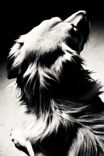 Cinematic Monochrome Surrealism style reference image — shutter drag