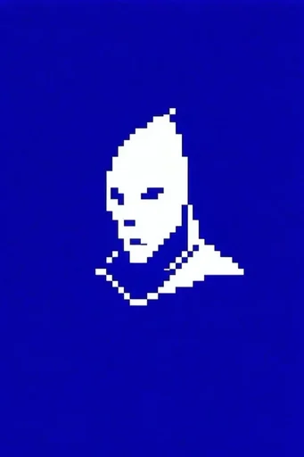 Minimalist Cobalt Pixelism style reference image — minimalist digital graphics