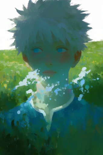 Luminous Verdant Horizons style reference image — luminous light rays